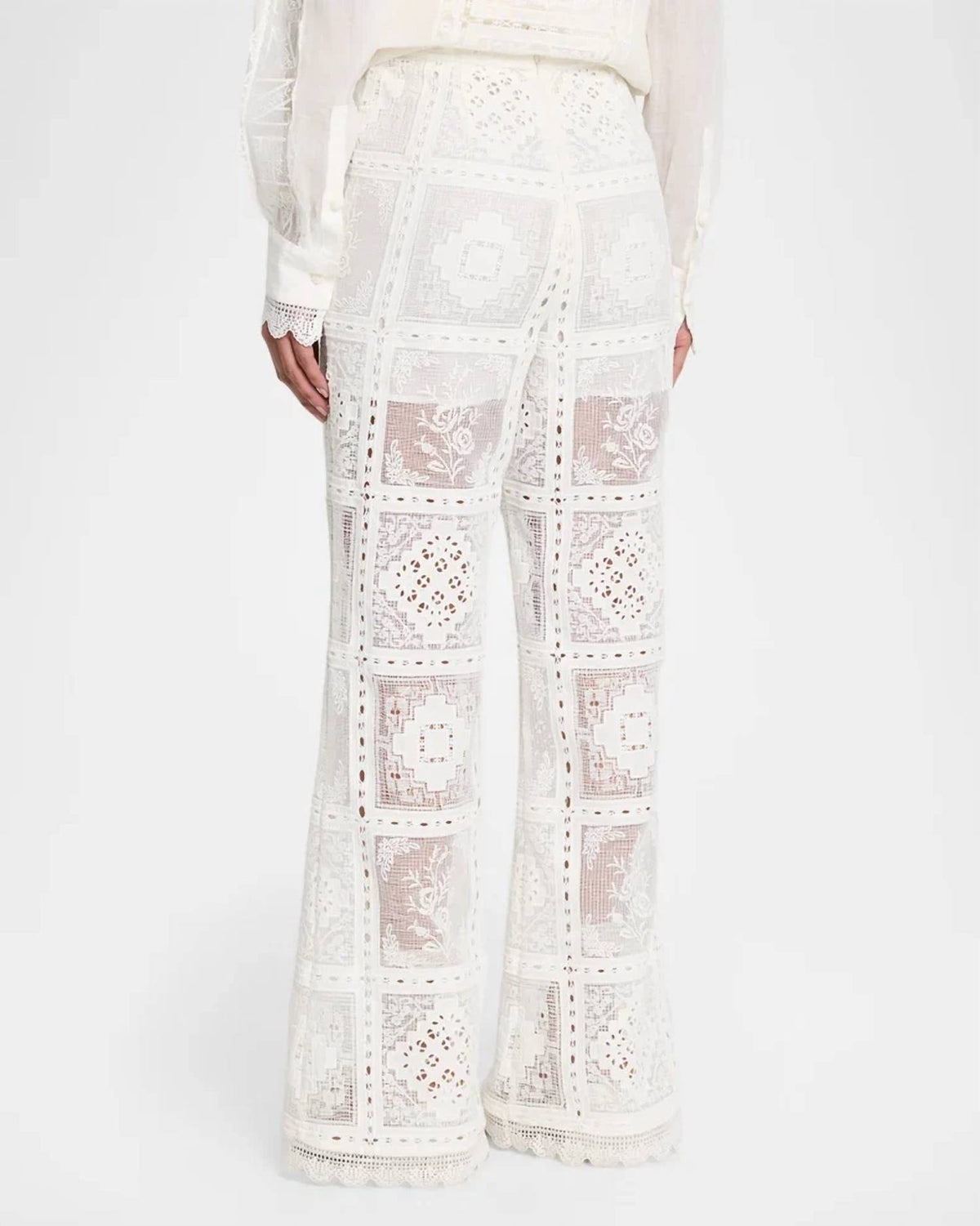 Zimmermann - Aster Embroidered Pants