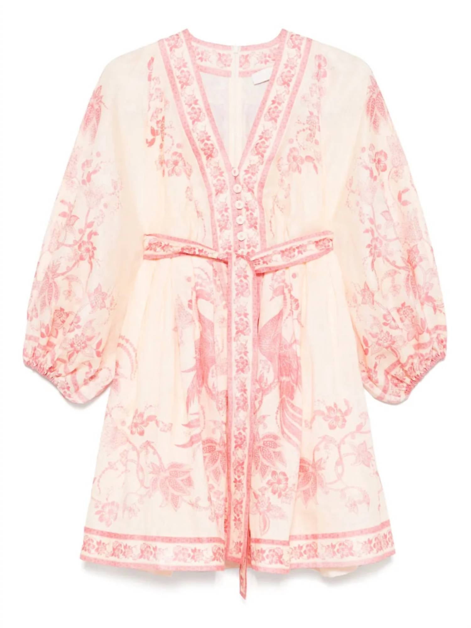 Zimmermann - Lucky Plunge Mini Dress - clothing - collection:vacationdresses(Auto) - dresses