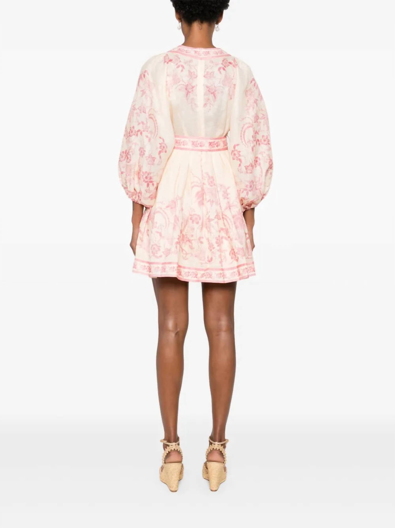 Zimmermann - Lucky Plunge Mini Dress - clothing - collection:vacationdresses(Auto) - dresses