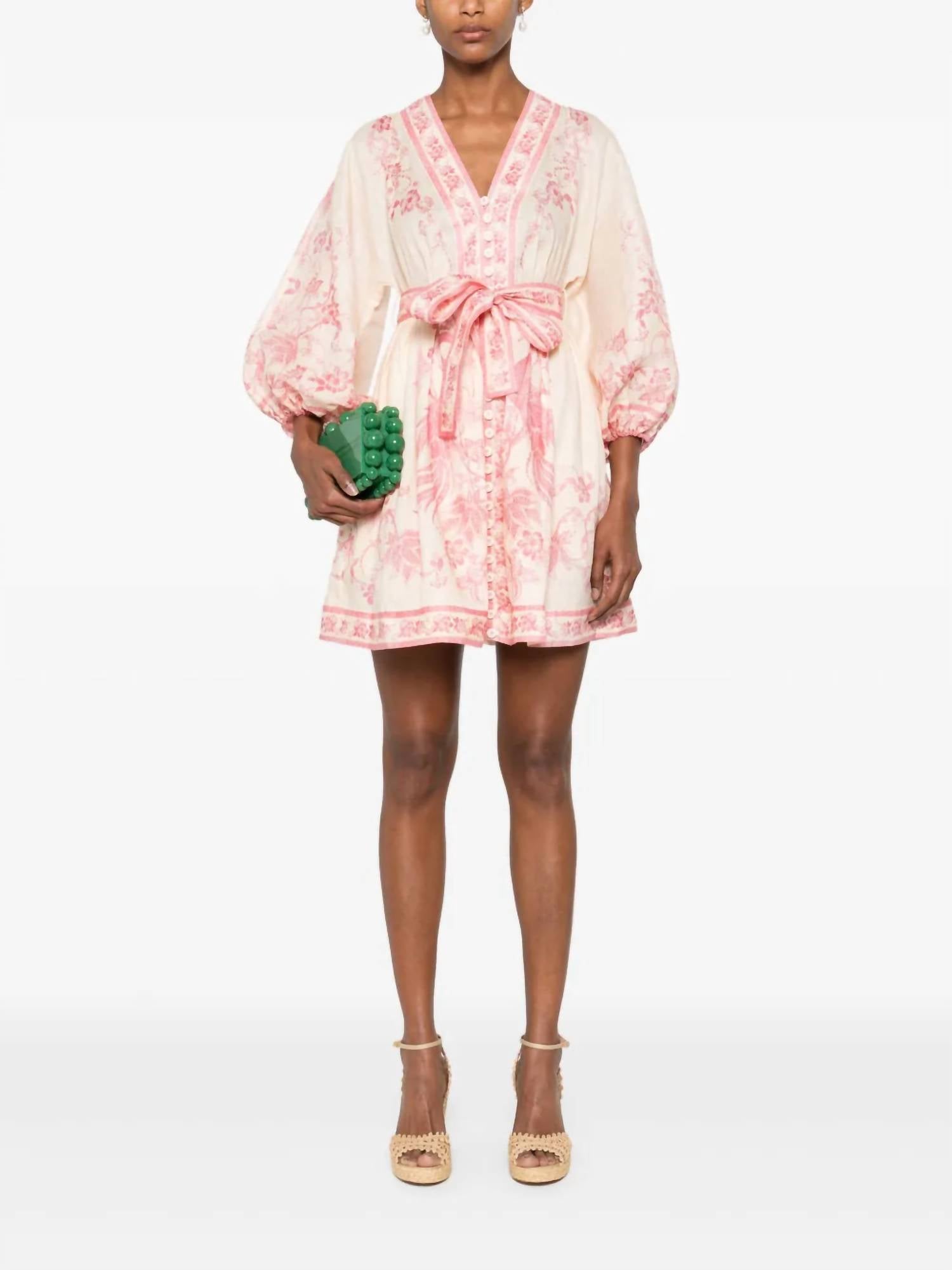 Zimmermann - Lucky Plunge Mini Dress - clothing - collection:vacationdresses(Auto) - dresses