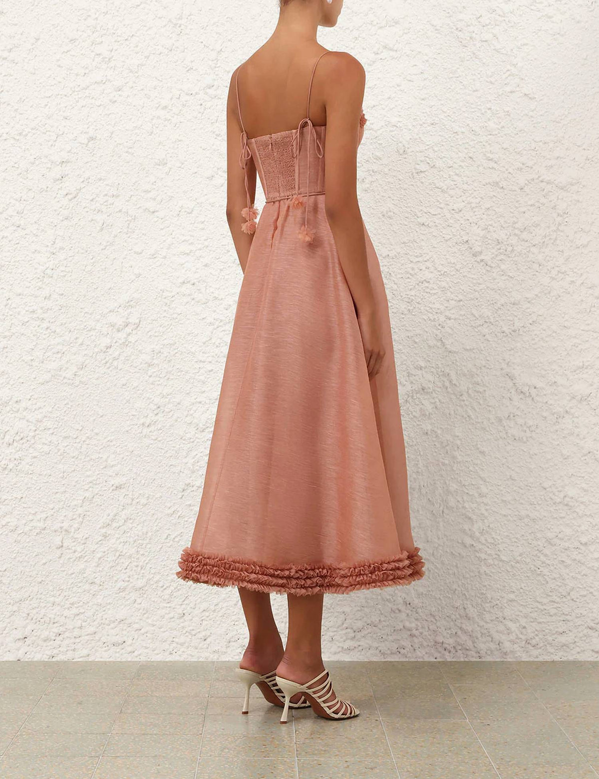Zimmermann - Luna Ruffle Midi Dress