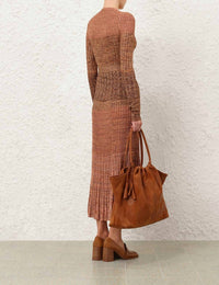 Zimmermann - Mouline Rib Midi Skirt