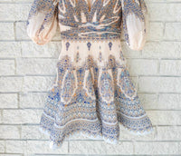 Zimmermann - Pleated Mini Dress - blue - clothing - dresses