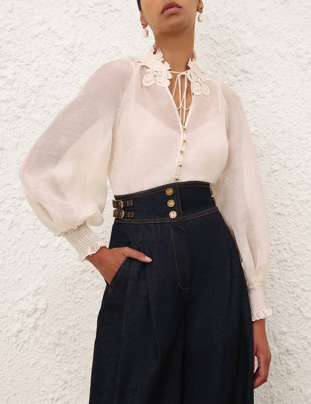 Zimmermann - Rebellion Collared Blouse