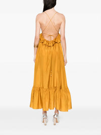 Zimmermann - Rhiannon Ruffle Maxi Dress - clothing - dresses - gold