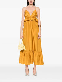 Zimmermann - Rhiannon Ruffle Maxi Dress - clothing - dresses - gold