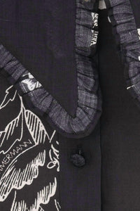 Zimmermann - Ruffle Bow Shirt - black - button - down - shirts - clothing