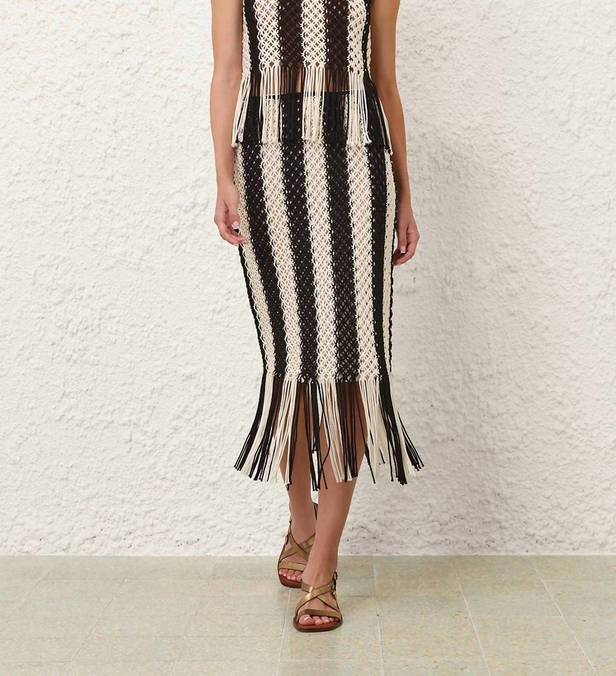 Zimmermann - Wanderlust Macrame Maxi Skirt