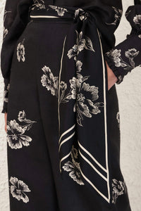 Zimmermann - Wide Leg Pant - black - clothing - floral