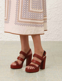Zimmermann - Women's Alchemy Leather Platform Sandals