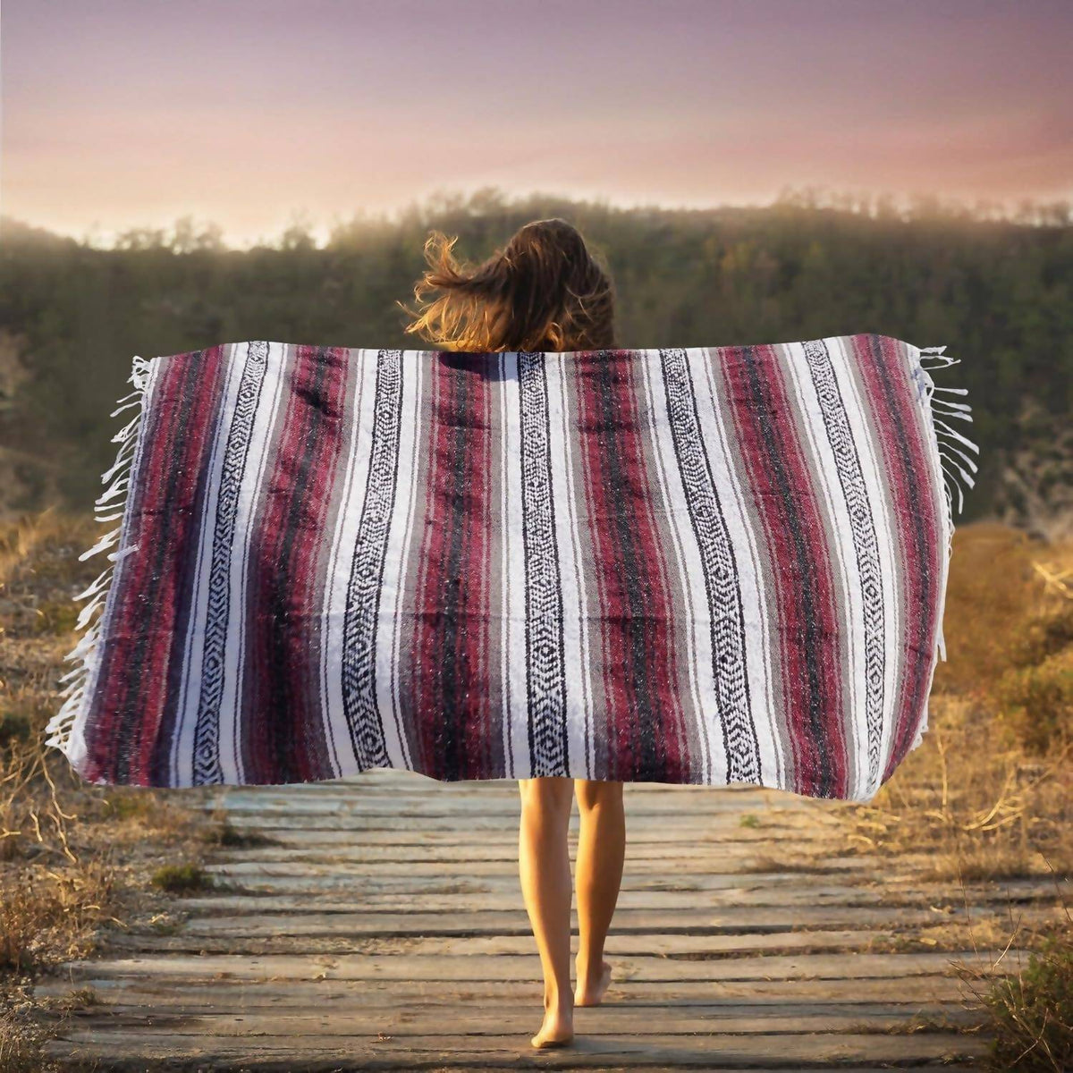 Zulay Kitchen - Authentic Extra Large Mexican Blanket