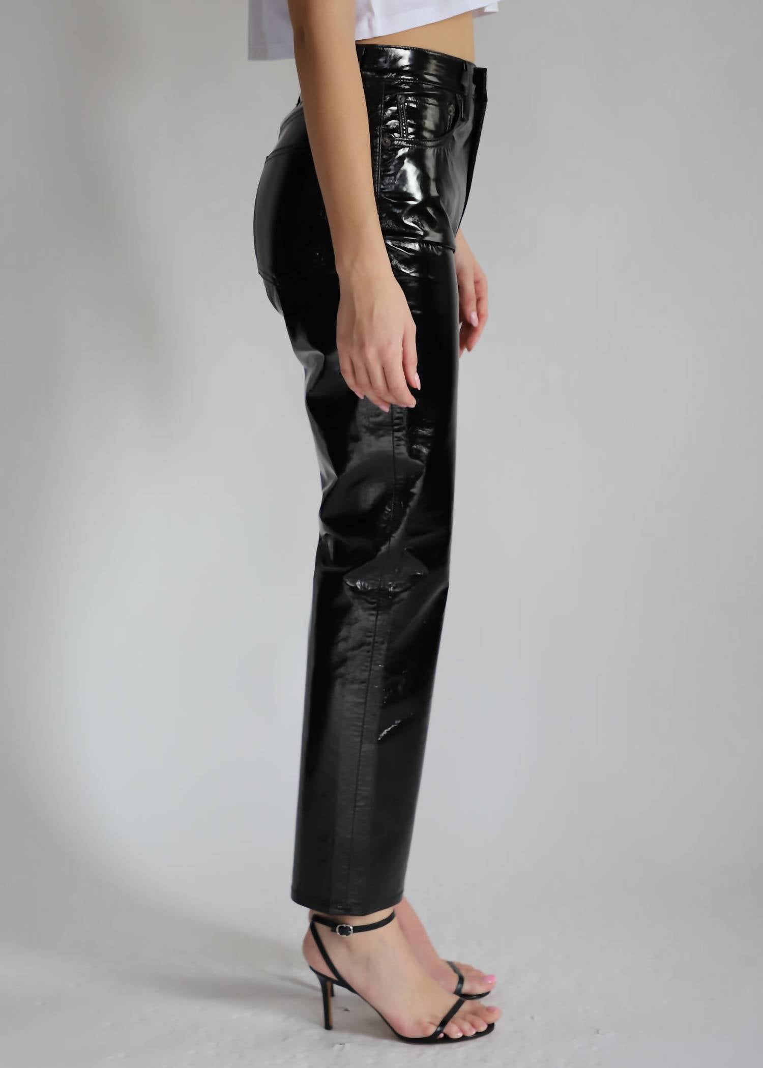 Agolde - Recycled Leather 90's Pinch Waist