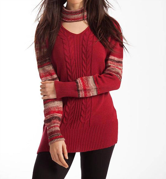 Katherine Braided Open Neck Sweater