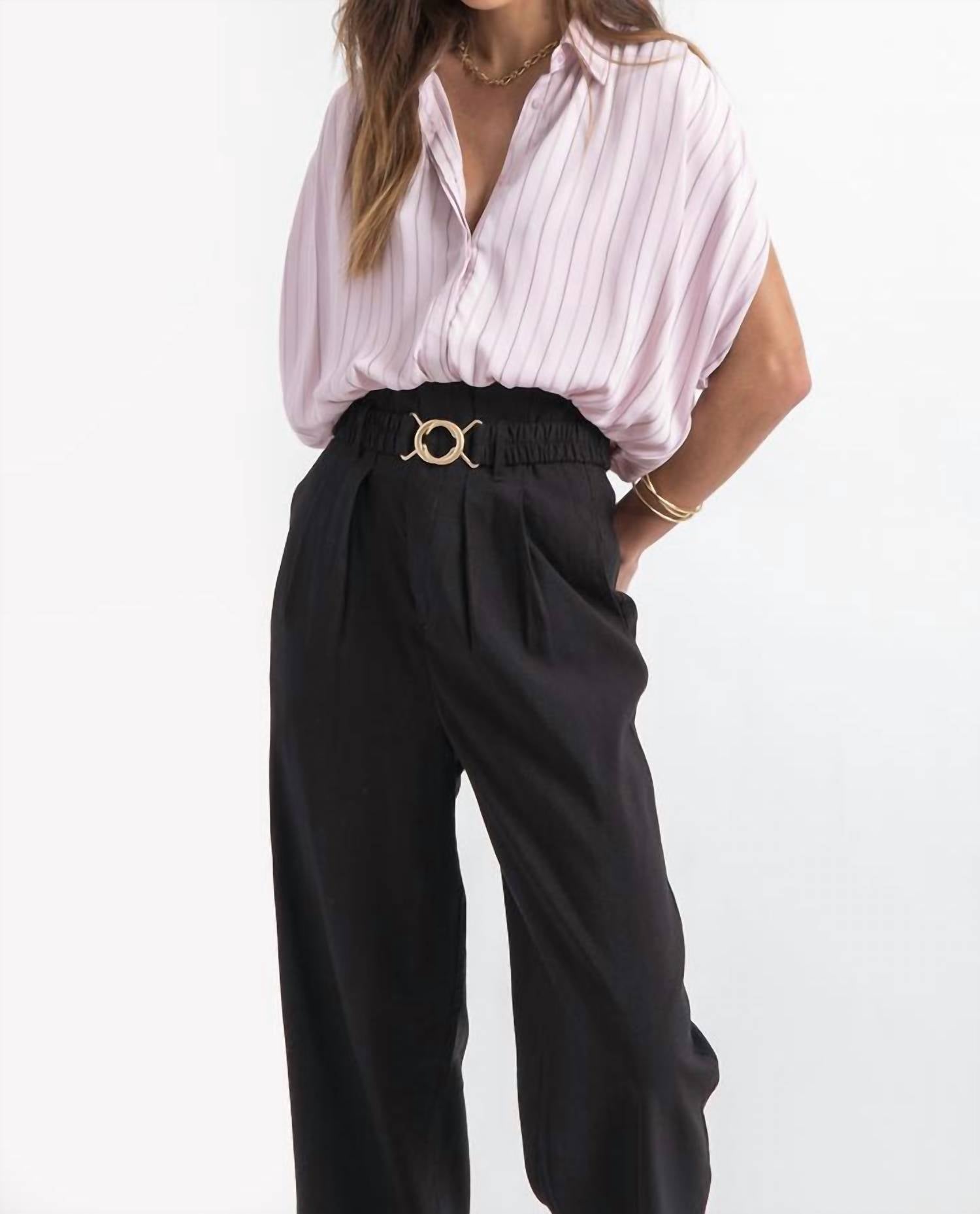 Bishop + Young - The Power Of Purple Blake Bubble Hem Top