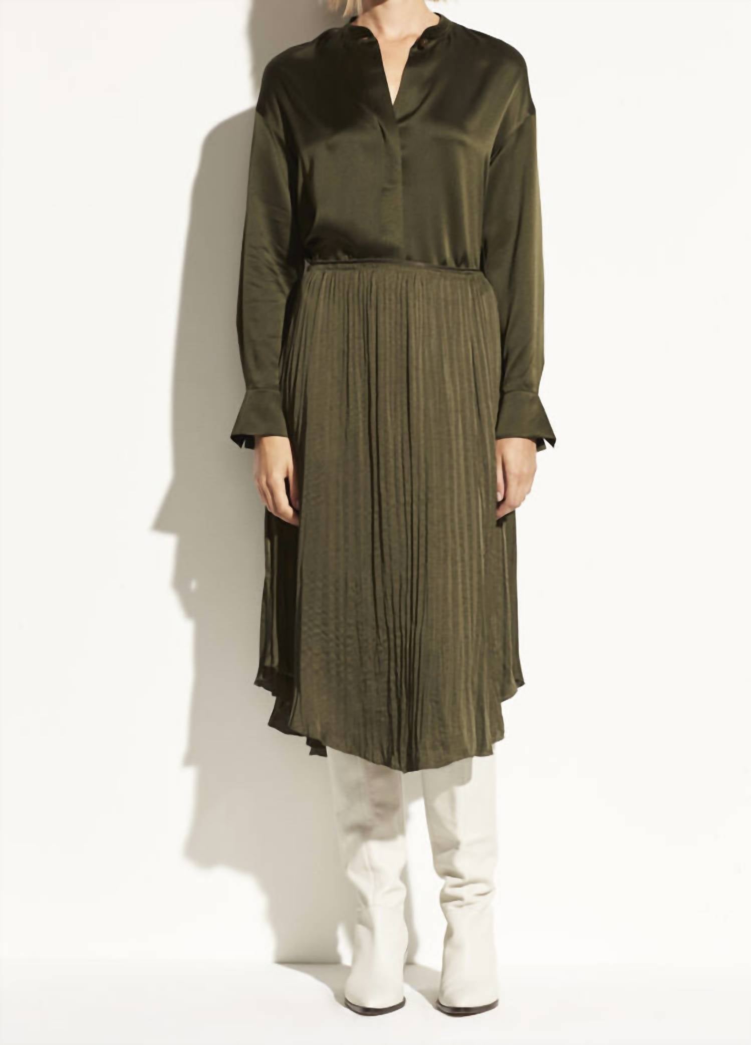 Vince - Crushed Drape Skirt