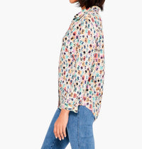 Nic + Zoe - Have a Seat Live In Shirt in Green Multi