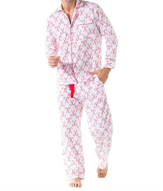 Sant And Abel - MEN'S CANDY CANE SHIRT AND PJ PANT SET