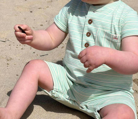 Me & Henry - Boy's Camborne Henley Romper
