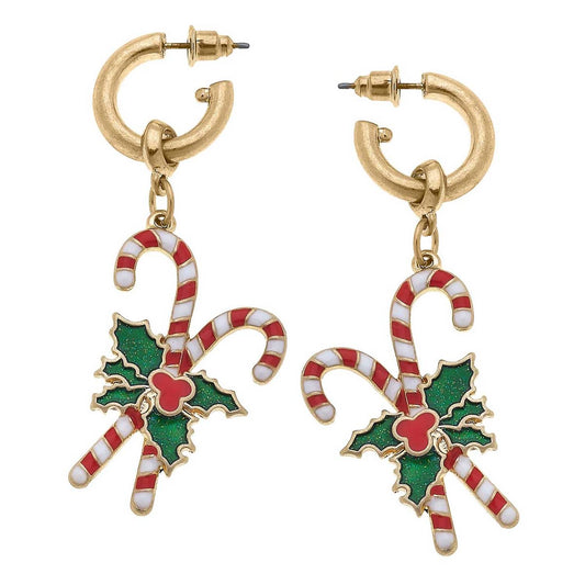 Women's Noelle Candy Cane Earrings