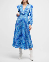 Derek Lam 10 Crosby - Chrishelle V-Neck Ruffle Dress
