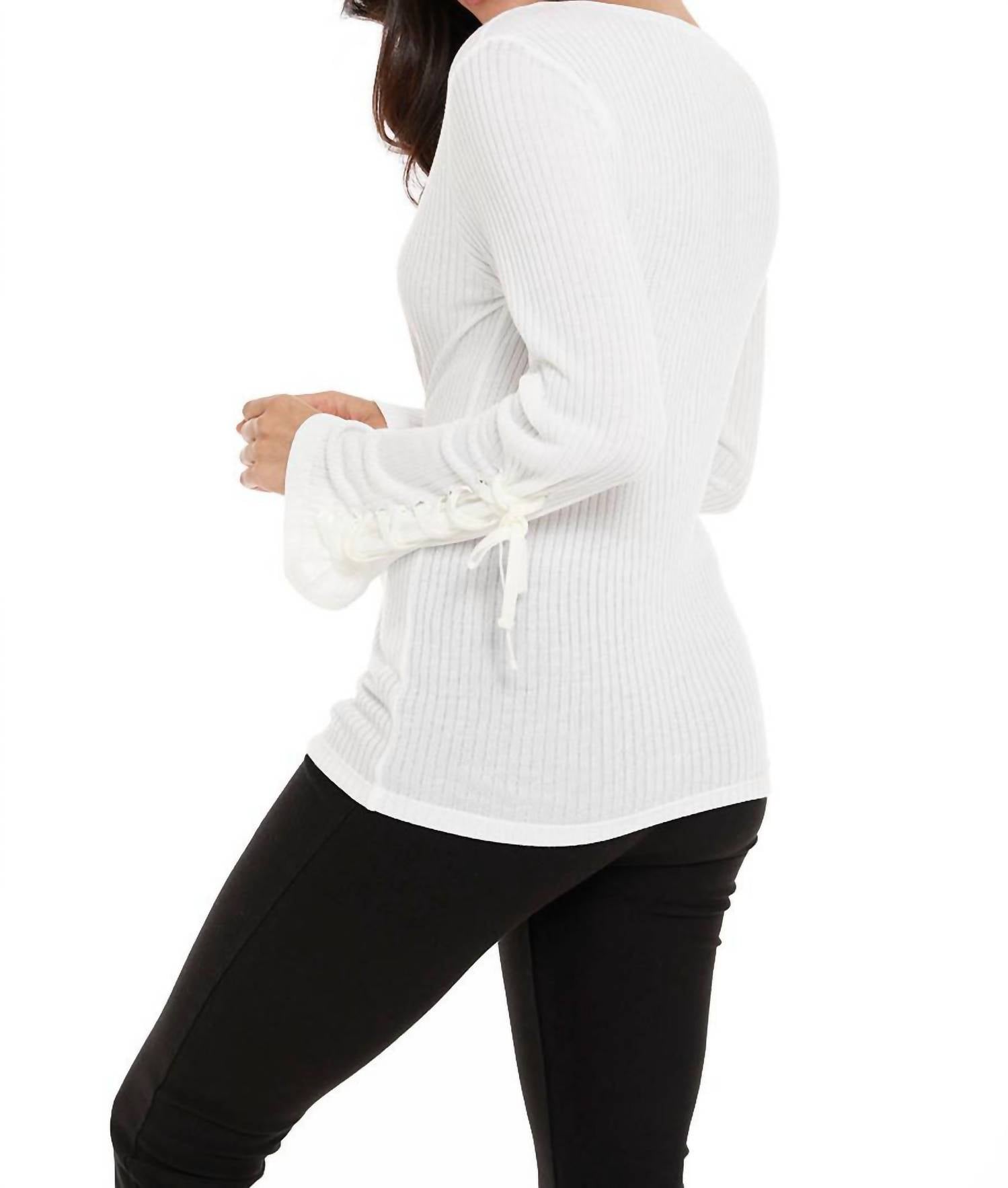 Leah Tie Long Sleeve Top