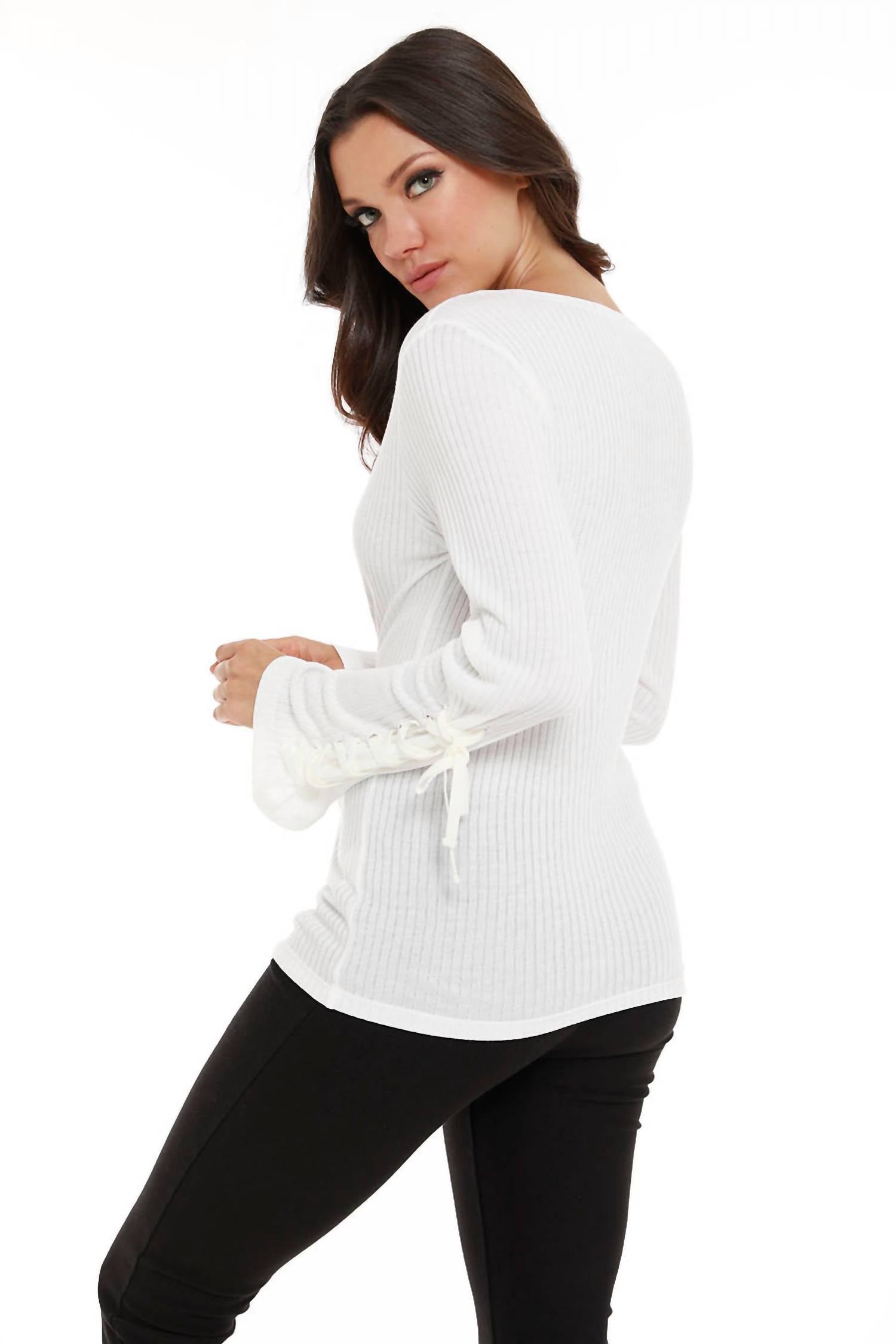 Leah Tie Long Sleeve Top
