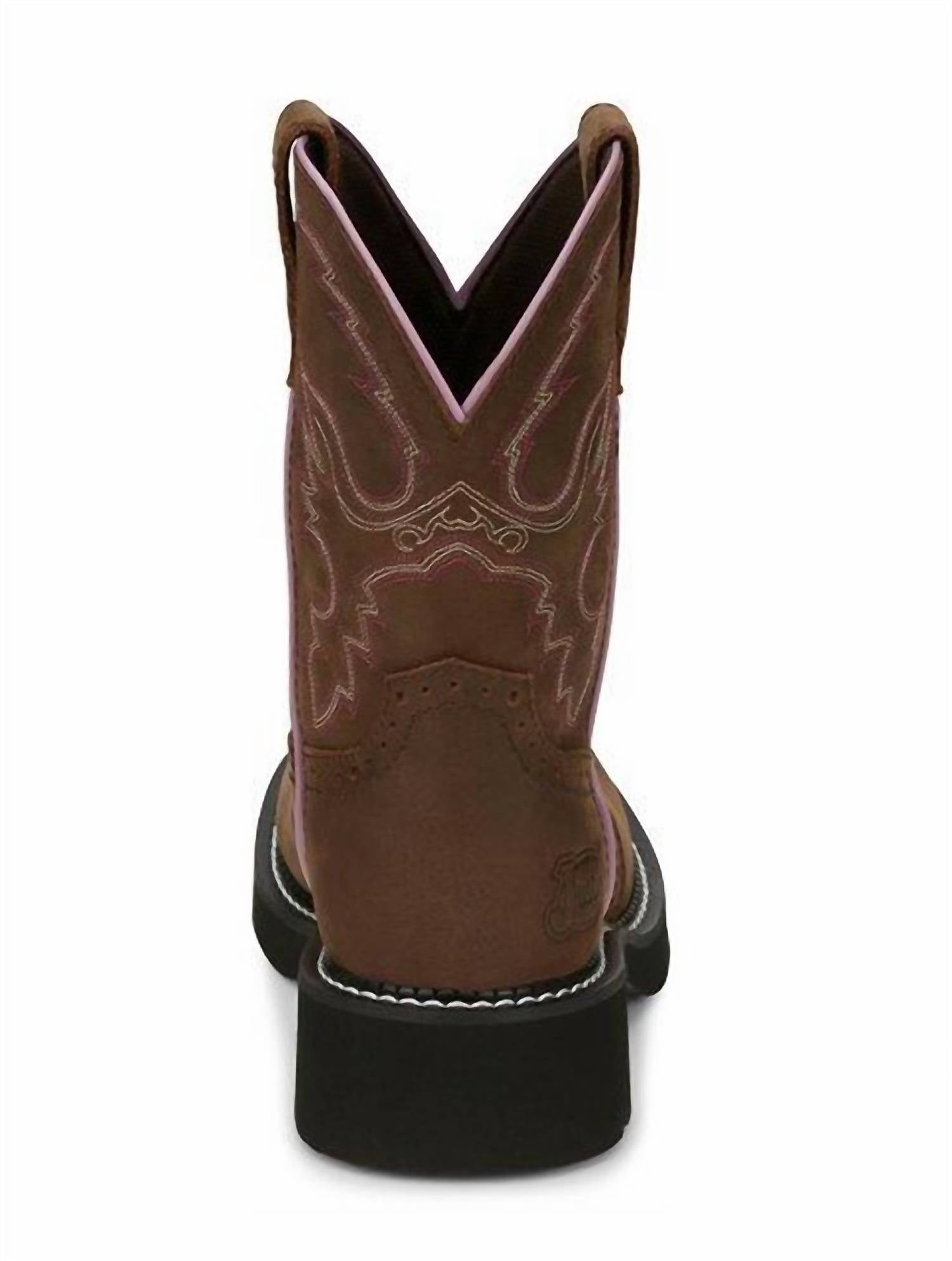 Justin - WOMEN'S GYPSY GEMMA RUSTIC AGED BARK ROUND TOE WESTERN BOOTS - MEDIUM WIDTH