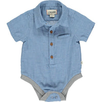 Me & Henry - Boy's Helford Woven Onesie