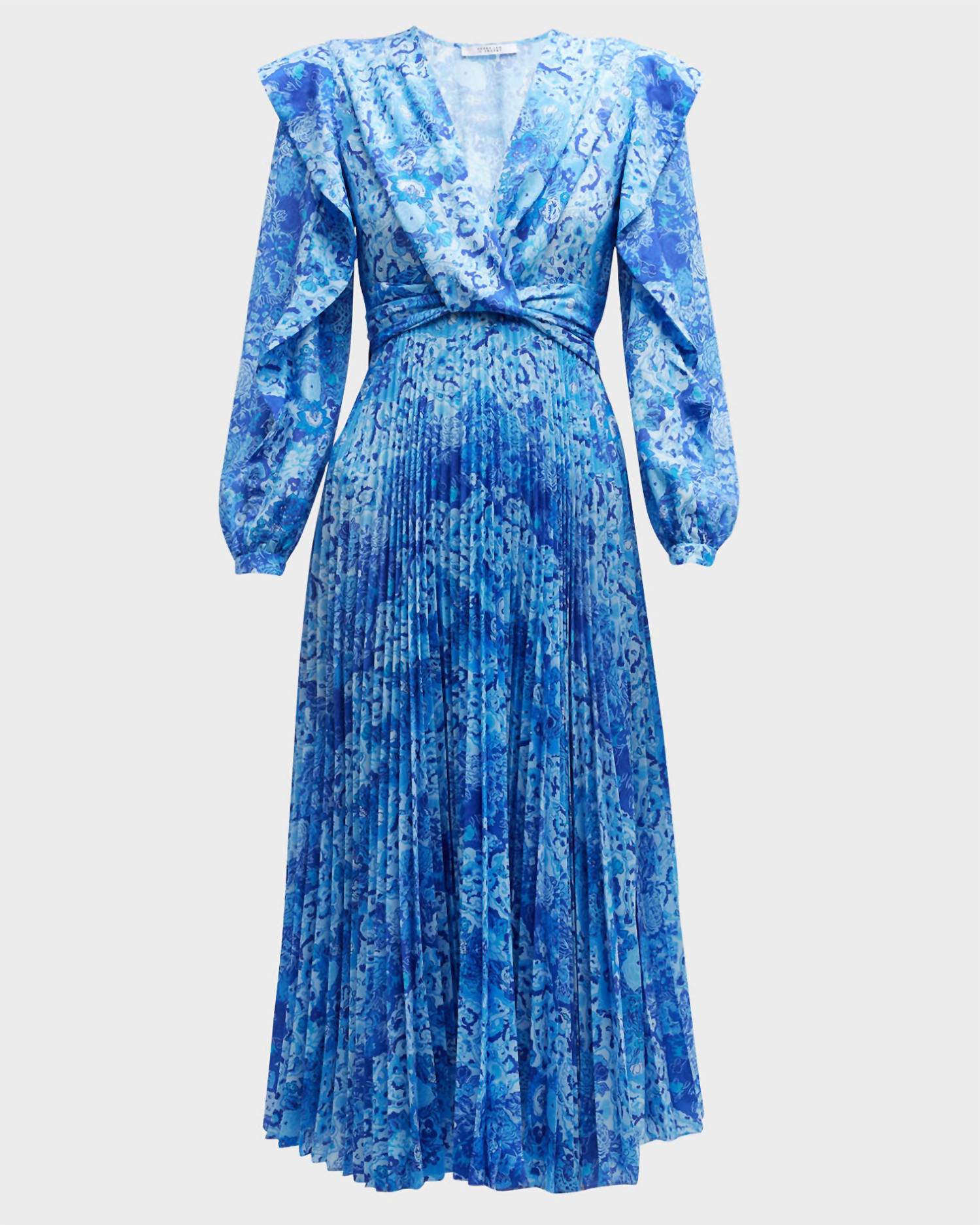 Derek Lam 10 Crosby - Chrishelle V-Neck Ruffle Dress