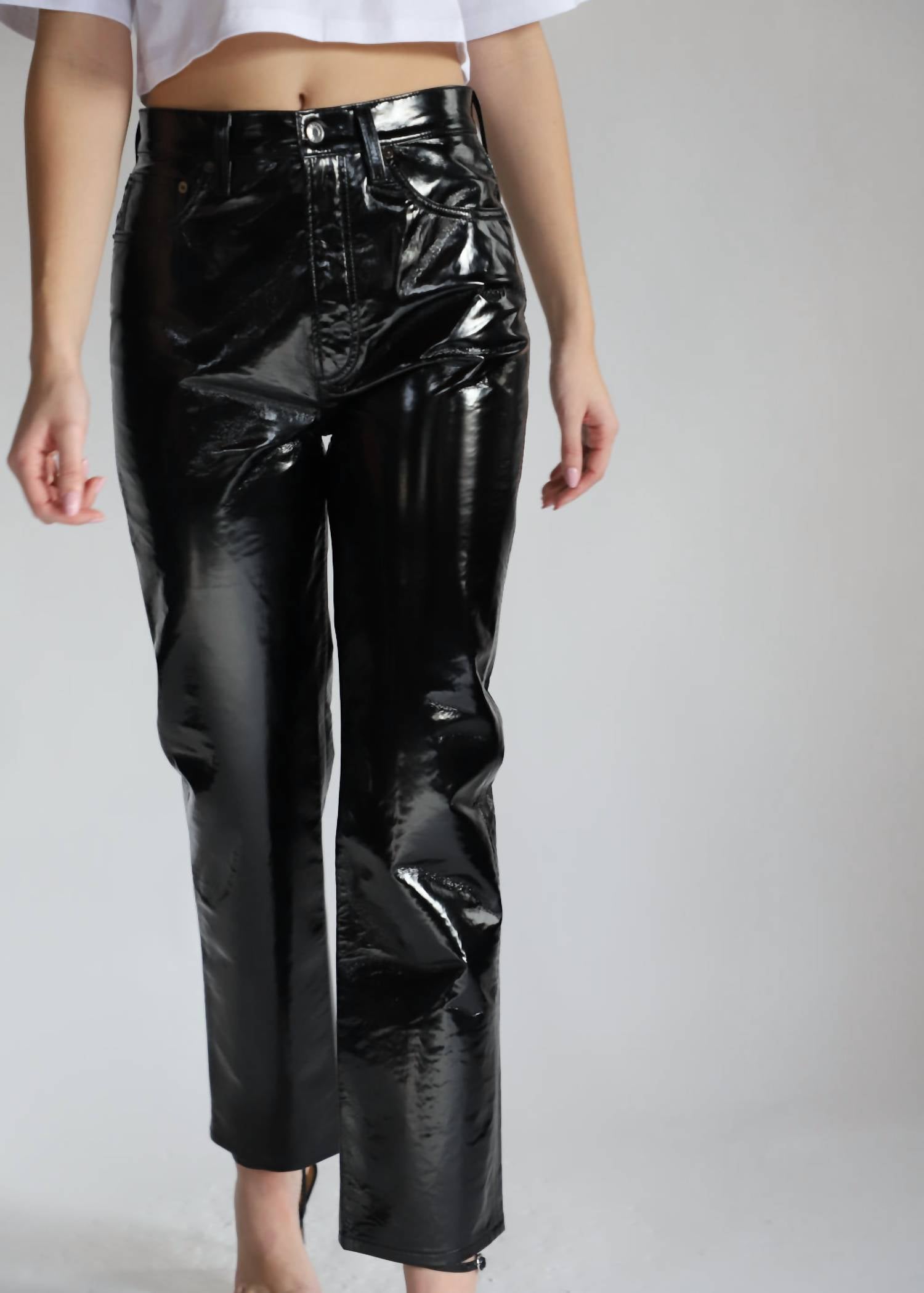 Agolde - Recycled Leather 90's Pinch Waist