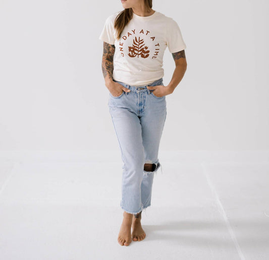 Polished Prints - One Day at A Time Relaxed Women's Tee