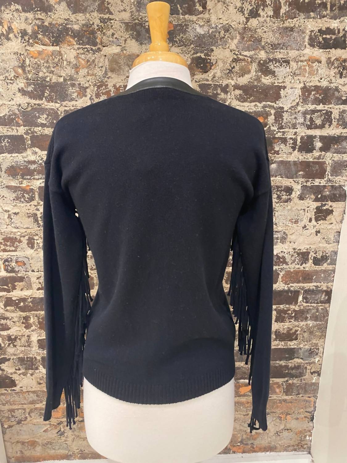 Elliott Lauren - Fringe Button Front Sweater