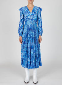 Derek Lam 10 Crosby - Chrishelle V-Neck Ruffle Dress