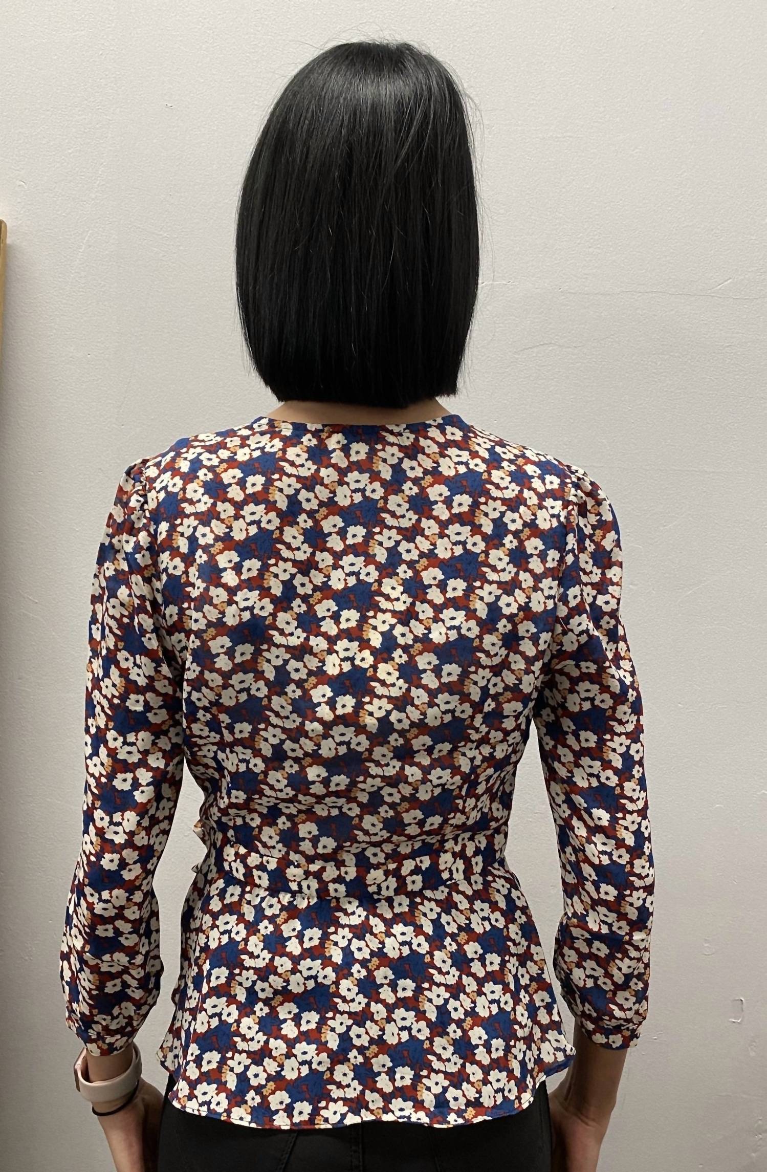 The Korner - Floral Wrap Top