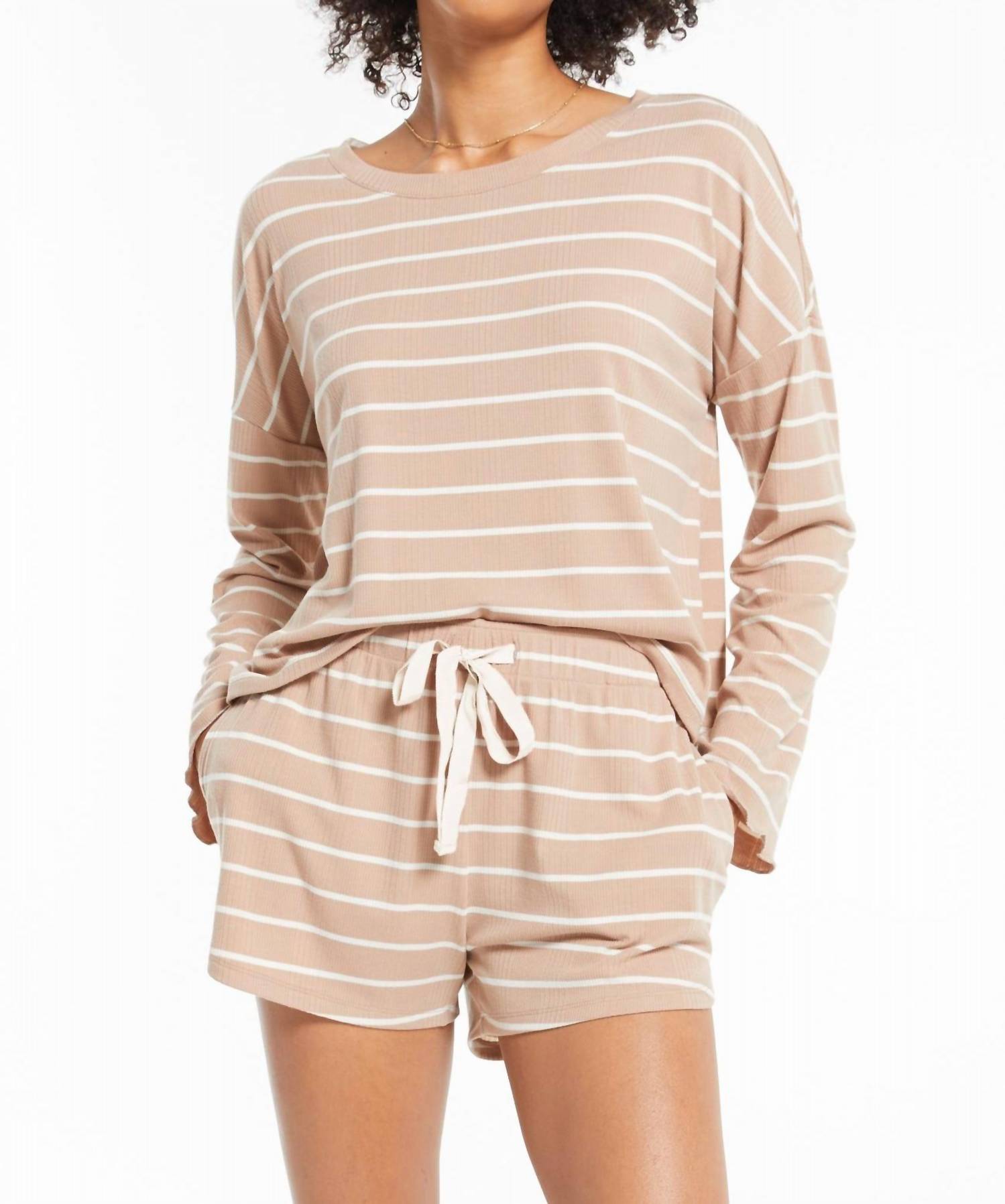 Z Supply - BETTY STRIPE LONG SLEEVE TOP