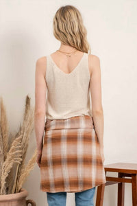 Mine - Sleeveless V-Neck Knit Tank