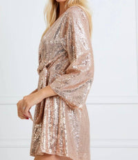 Glam - Sequined Knot Romper