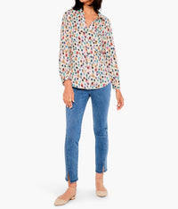 Nic + Zoe - Have a Seat Live In Shirt in Green Multi