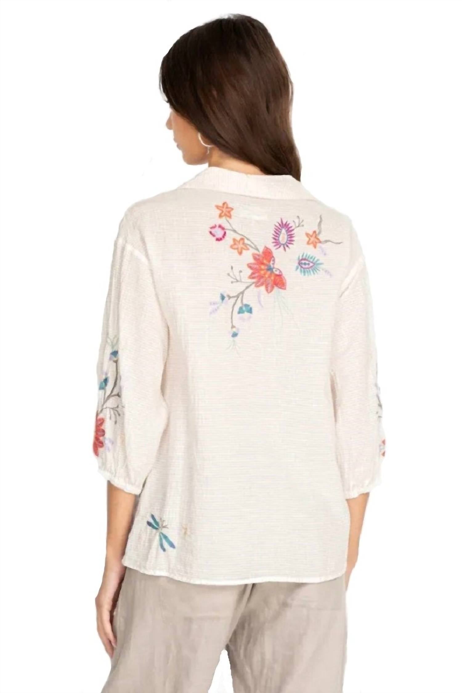 Johnny Was - Phoebe Button Front Easy Blouse