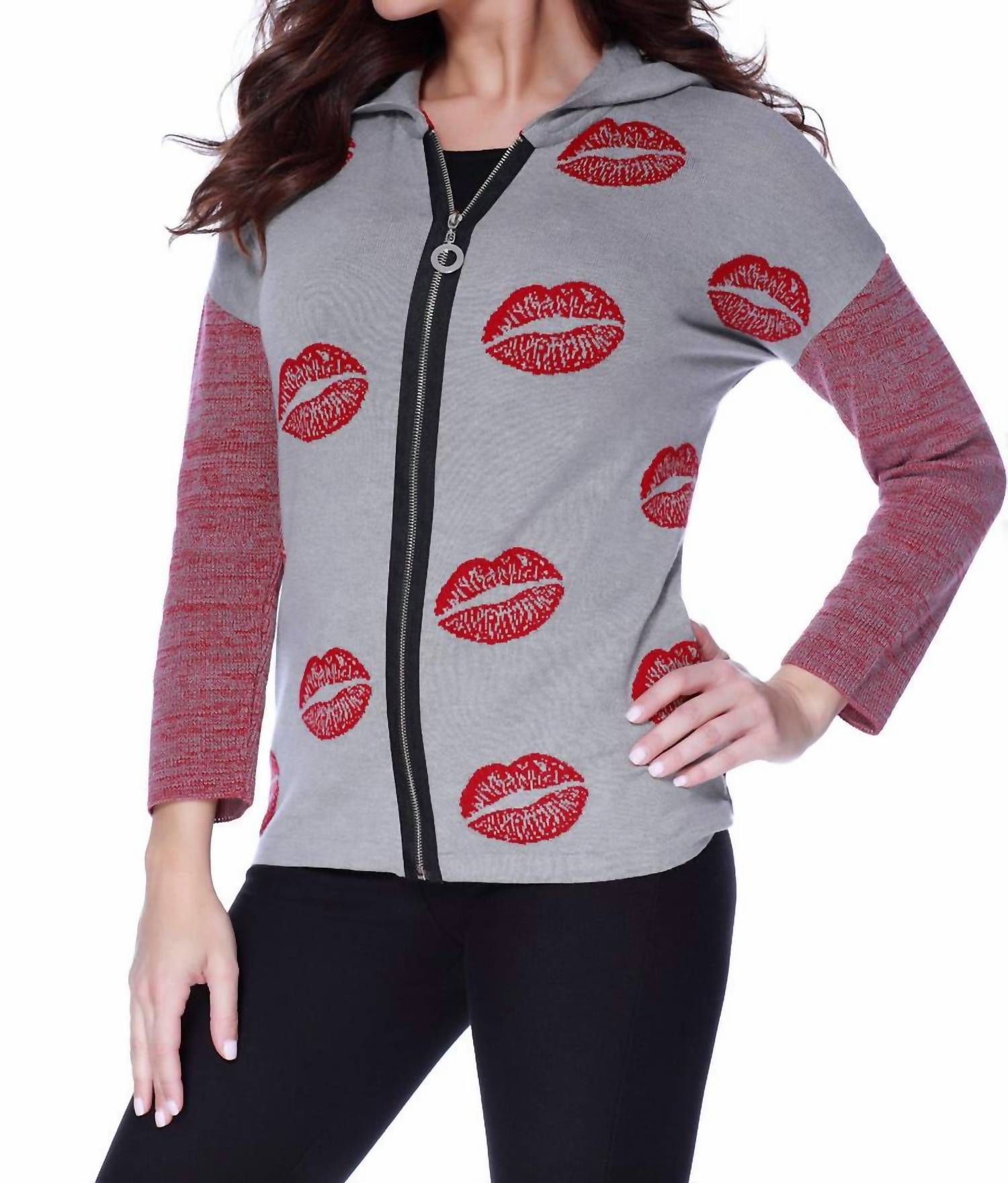 Kisses Me Hooded Cardigan